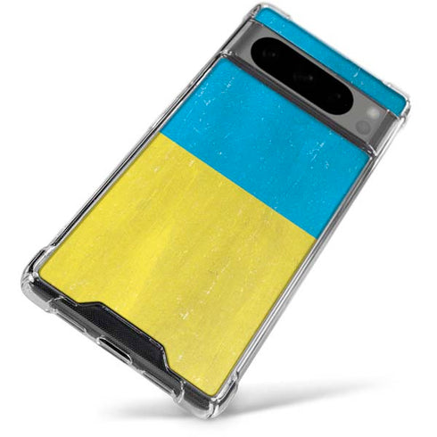 Ukraine Flag Distressed Google Pixel 8 Pro Clear Case
